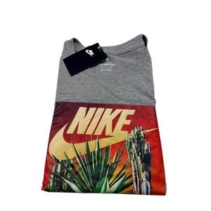 Nike Escape to Nature 3 Graphic T-Shirt Dark Grey Heather XXL HF4493-002 NWT